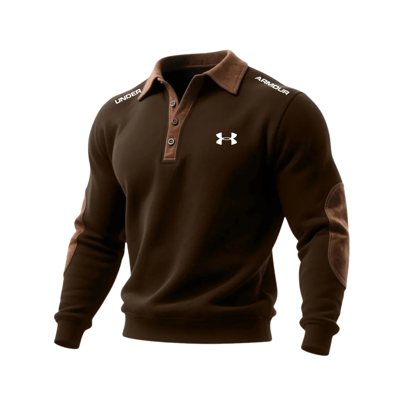 Men’s Performance Polo Sweater – Structured Long Sleeve Athletic Pullover