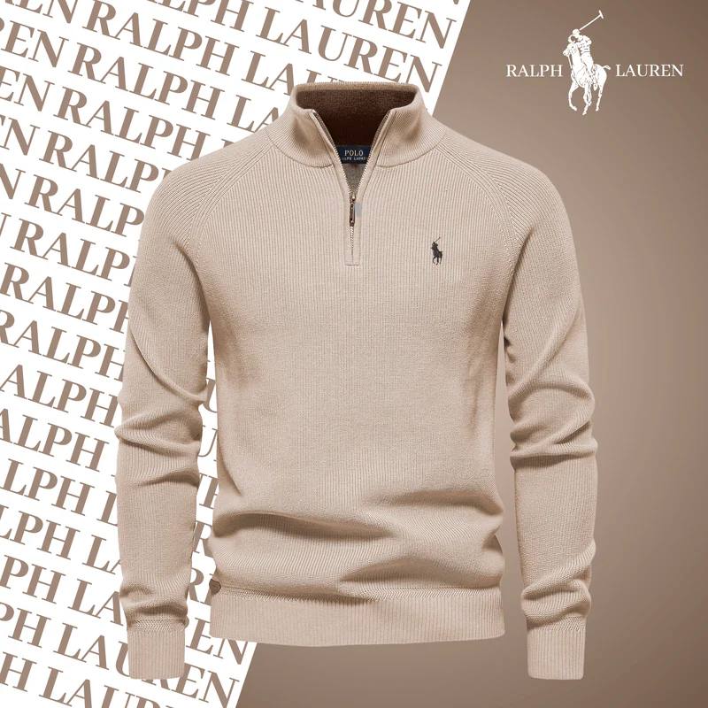 RL – Maglione con collo zip