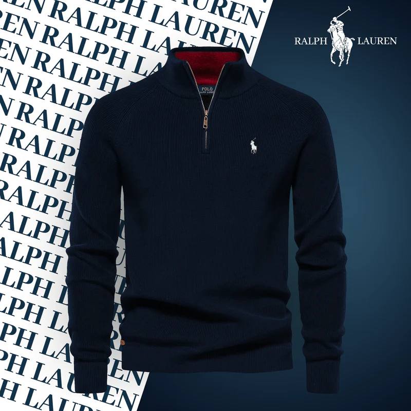 RL – Maglione con collo zip